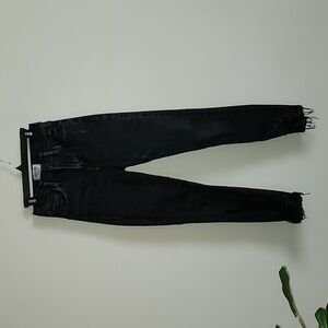 AGOLDE Sophie Crop High Rise Black Denim Jeans Style A018 C-844 Size 24